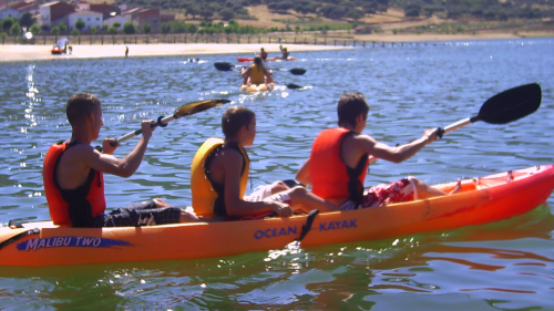 Actividad kayak lago 3 personas